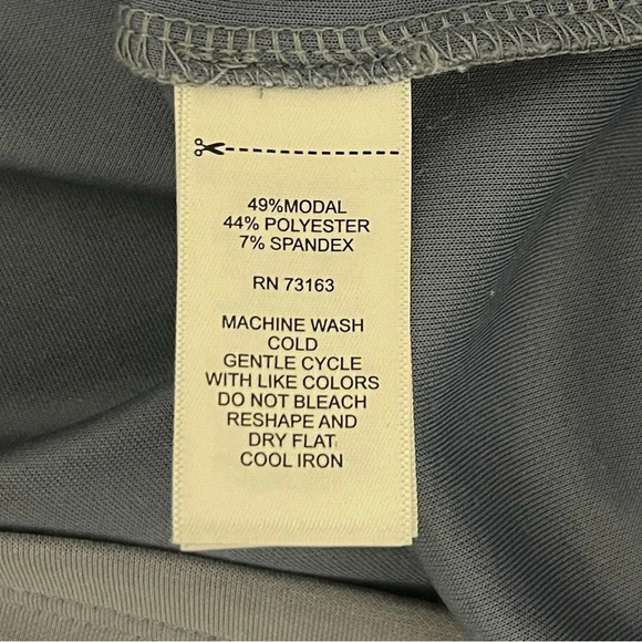 CABLE & GUAGE SPORT Gray Dress with Side Tie, Small - Picture 8 of 8